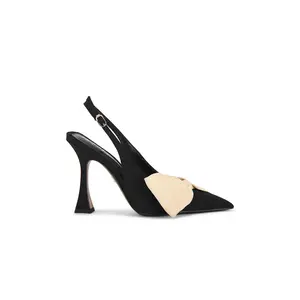 Sam Edelman Onia Pump in Black & Honey Sand