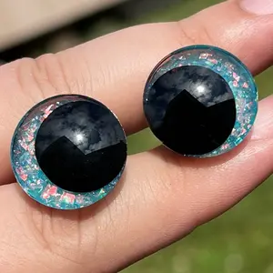 Hand Painted Resin Safety Eyes - 20mm Moon/Kawaii/Cartoon - Multiple Colors