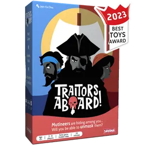 Traitors Aboard - Award Winning Secret Identity Party Game - Fun, Bluffing and Betrayal | Popular Card Game for 3-8 Players, Ages 10+