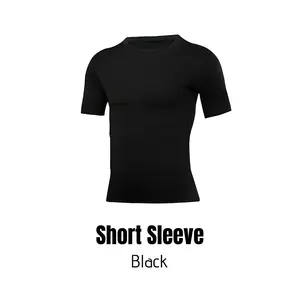 PSYCHE Herren Kompressionsshirt Cool Trocken Kurzarm Unterwäsche Sport Training T-Shirt, Schweißableitend Ultra-Atmungsaktiv Muskelstütze
