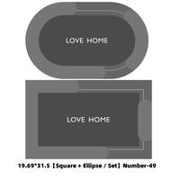19.69*31.5【Square + Ellipse / Set】Number-49