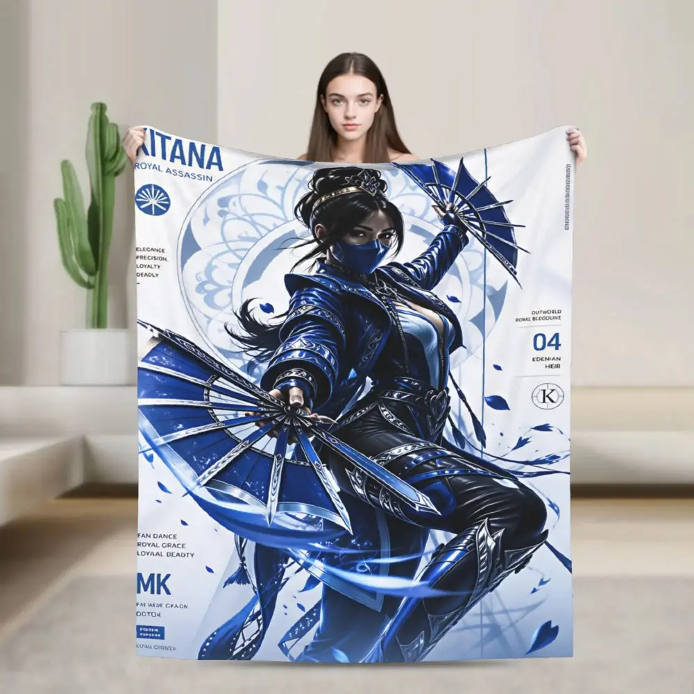 Mortal Kombat Blankets Quality Warm Soft Throw Blanket Winter Travel Office Couch Chair Sofa Bed Fluffy Bedspread