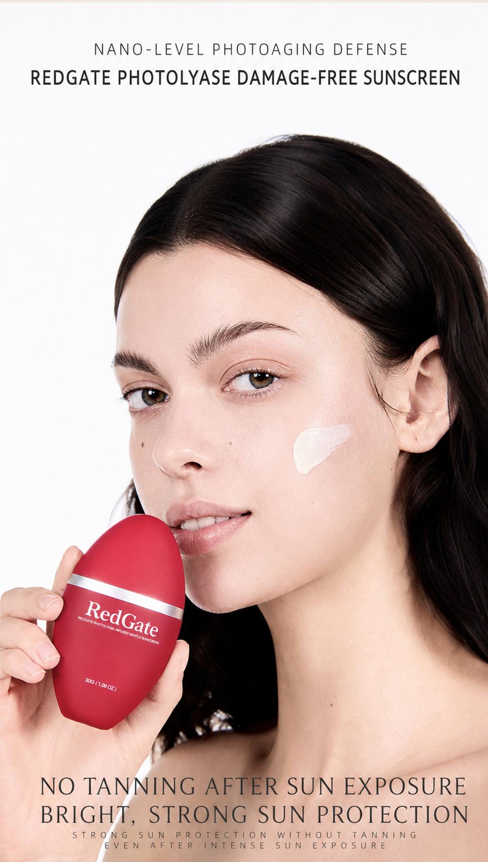 Redgate Photolyase Sunscreen Cream, 30g Unisex Facial & Body Sunscreen for Adults - UV Shielding, Waterproof, Fresh Barrier Protection, Sunscreen Everyday, Single Item
