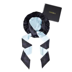 100% Pure Mulberry Silk Bonnet – Handmade by NOCHKA | Luxurious Hair Protection & Better Beauty Sleep | Reversible Design, Anti-Bacterial, Hypoallergenic, Machine Washable