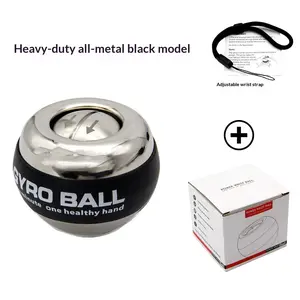 Self-Starting Gyro Ball – Arm Strength & Grip Strengthener in One, Adjustable Resistance Forearm Trainer, Portable Hand Exercise Ball for Muscle Building, Stress Relief & Carpal Tunnel Relief