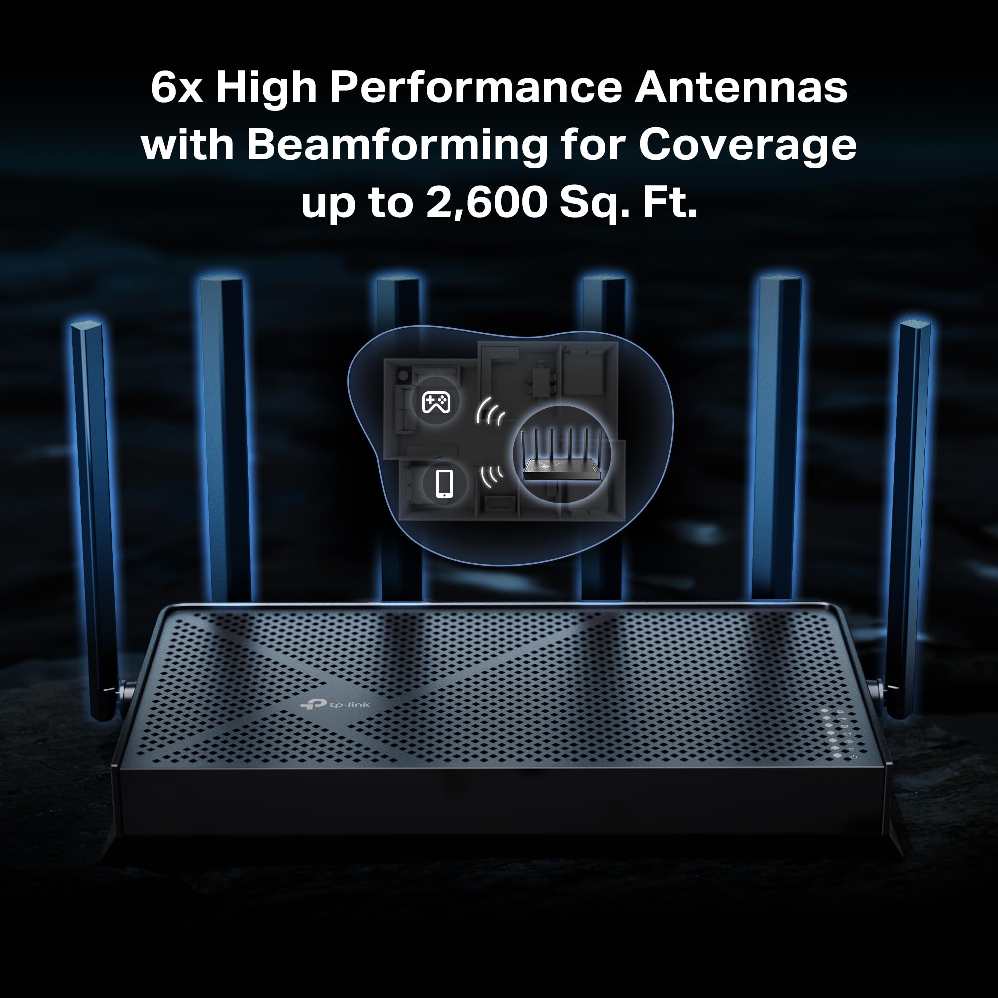 TP-Link Archer BE600Tri-Band Wi-Fi 7 Router BE9700  with 9.7 Gbps Speed & MLO Technology for High-Performance Users