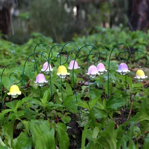 Creative Flower Design Garden Decor, 9 Counts/set Resin Flower Ornament, Decorative Flower Statues for Home Garden Yard Lawn, Outdoor Garden Accessories