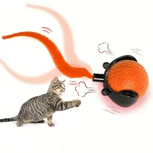 Interactive Pet Toy Ball, Automatic Rolling Electric Interactive Cat Dog Toy Ball, Indoor Plush Pet Toy for Kitties and Puppies