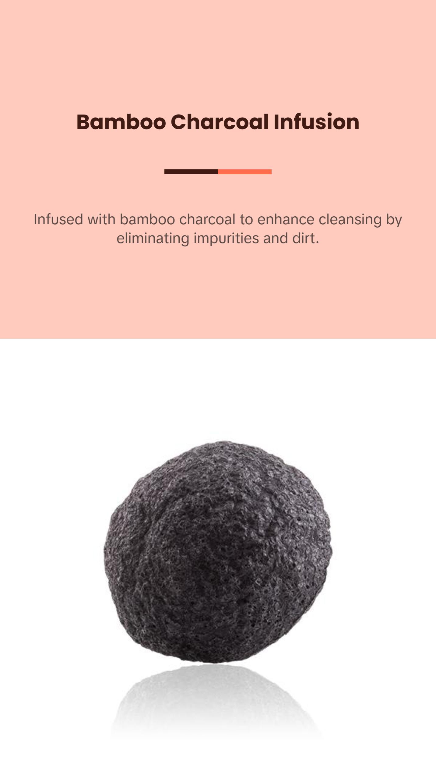 Handmade Pure Konjac Sponge - 100% Natural Pure Konjac Cleansing Sponge to Smooth and Exfoliate