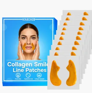 10-Pack Smile Line Wrinkle Smoothing Patches – Skincare Accessory for Night Use Comfort Gold