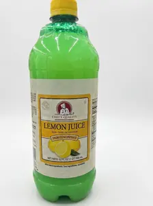 Chef's Quality Lime Juice From Concentrate – 32 fl oz (1 QT) 946 mL-Chef's Quality Lemon Juice From Concentrate – 32 fl oz (1 QT) 946 mL