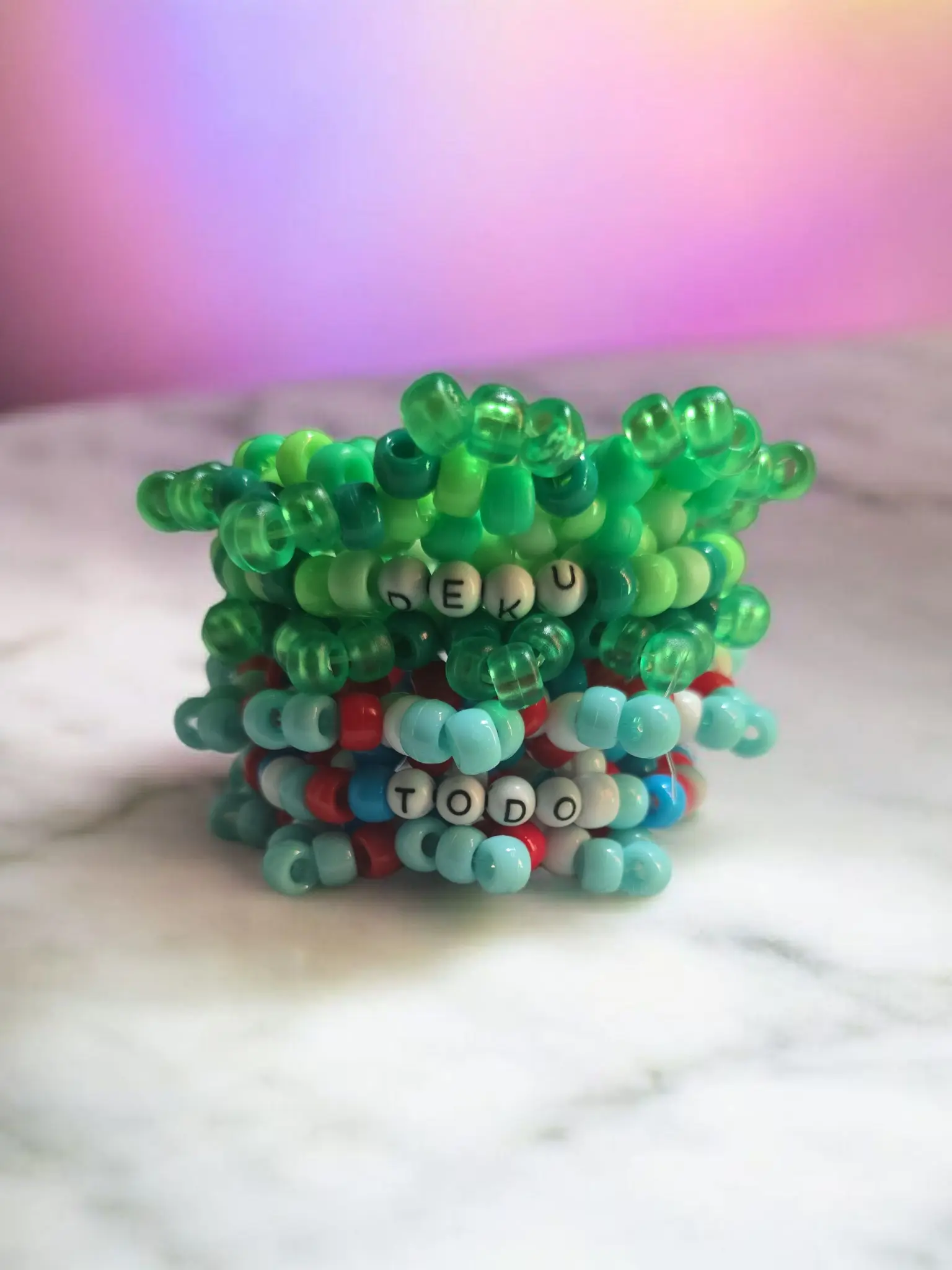 Custom Mini Kandi Rotating Cuff, Kawaii Pastel Costume Jewelry Bracelet, By Daseyori from Davina's Colorful World, Everyday Wear Accessory