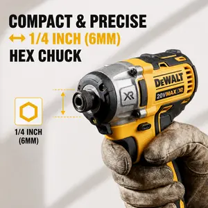 DEWALT DCF887 Brushless Cordless Drill - 205N.m High Torque, 3250RPM Screw Gun, DIY Hand Tool for Driving Screws