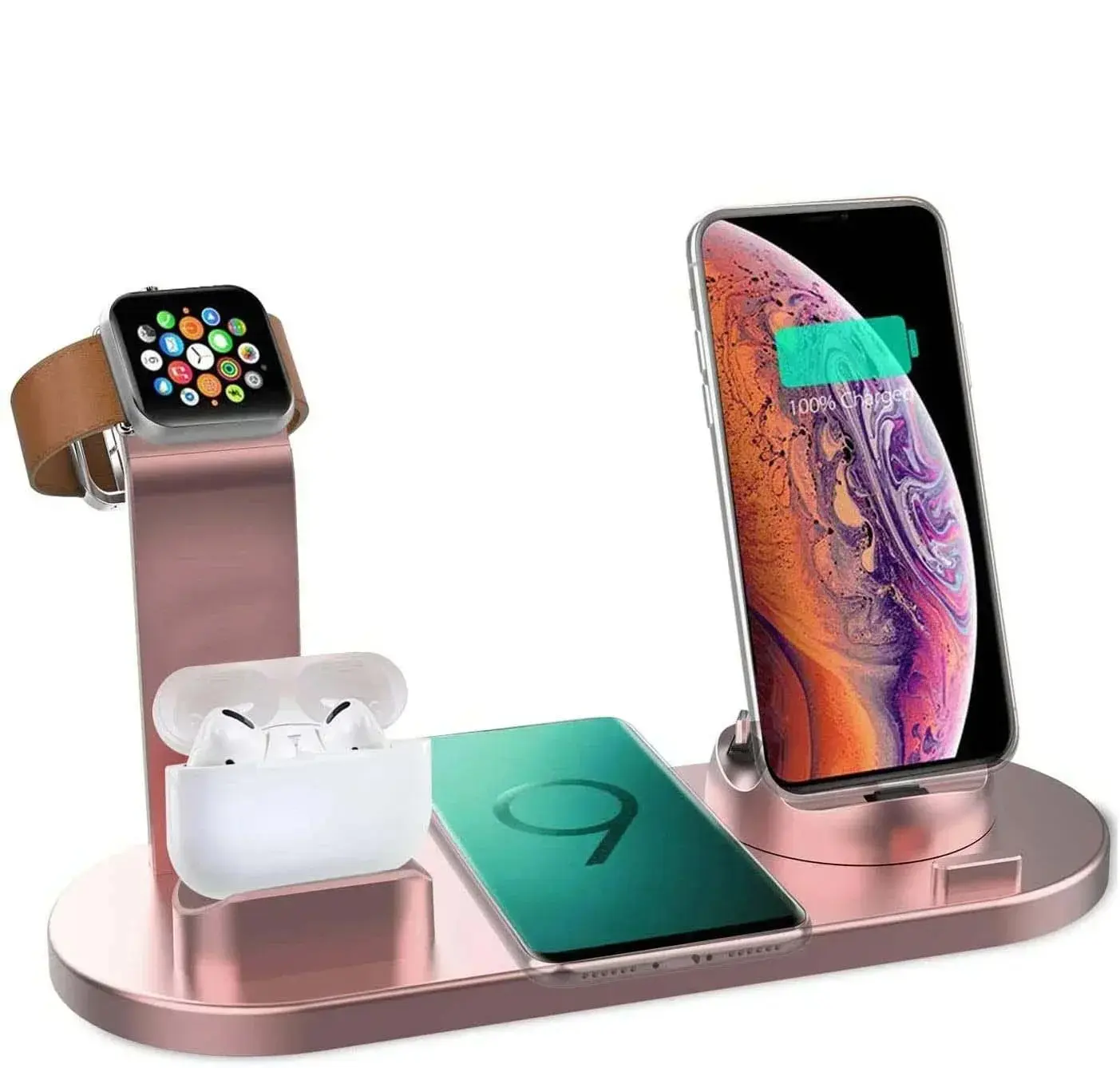 7 In 1 Wireless Charger Stand For 1-12  9/8/7/6 2/1 Phone Chargers Fast Charging Dock Station 4 colors available Ultra-fast charging fan car automotive cable Retractable Dual C USB
