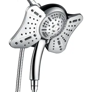 2.5GPM Shower Head with Handheld Spray Combo: 2 in 1 High Pressure Rainfall & Handheld Shower Head, 9 Spray Modes Detachable Shower Head with 60 Inch Hose