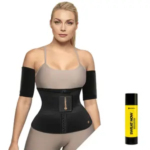 Copper Slim Women's Slim Waist Cincher Instant Trainer Arm Trimmers & Sweat Now Gel Compression Shapewear Basic Minimalist