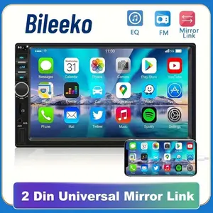 Universal 7 Inch Car Mp5 Player, Supports Phone Screen Mirroring, Reverse Camera, Bluetooth-compatible Calling, Radio, Abs Enclosure