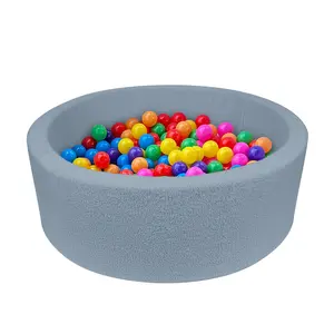 Soft Teddy Plush Foam Baby Ball Pit, Perfect for Kids Birthday Parties & Indoor Outdoor Playhouse, Ideal Gift for Boys & Girls