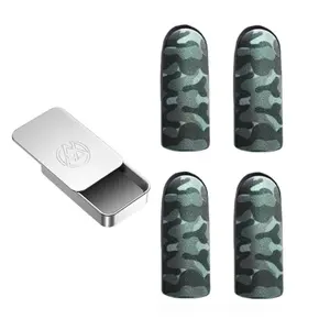 Professional Gaming Finger Cots, 2 Pairs Touchscreen Finger Covers with Storage Box, Breathable Fingertip Protection for Gamers, Game Console Accessories, Gaming Accessories