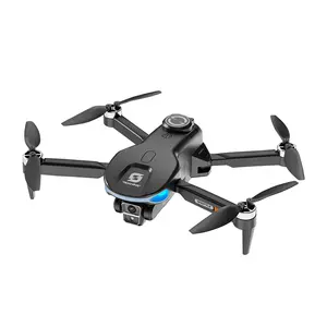 Foldable Drone with HD Dual Camera for Beginners, Brushless Motor, Optical Flow Flow Positioning, Large Screen Remote Control & Body LCD Display