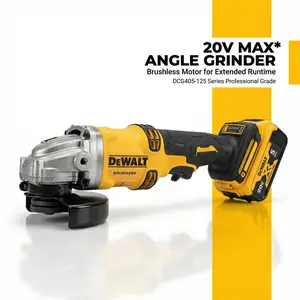 Dewalt DCG405 125mm Cordless Angle Grinder With Battery And Charger For Metal Cutting And Grinding torque powertools power  spindle durable tool Brushless