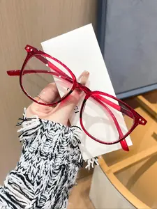 Women's Fashionable Square Frame Eyeglasses, Square Frame Eyewear, Stylish Square Frames, Casual Trendy Anti-blue Light Eyeglasses for Everyday Use, Fashion Accessories for Outdoor Activities