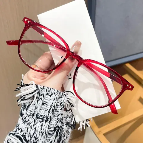 Women's Fashionable Square Frame Eyeglasses, Square Frame Eyewear, Stylish Square Frames, Casual Trendy Anti-blue Light Eyeglasses for Everyday Use, Fashion Accessories for Outdoor Activities, Fashion Accessory Eyewear
