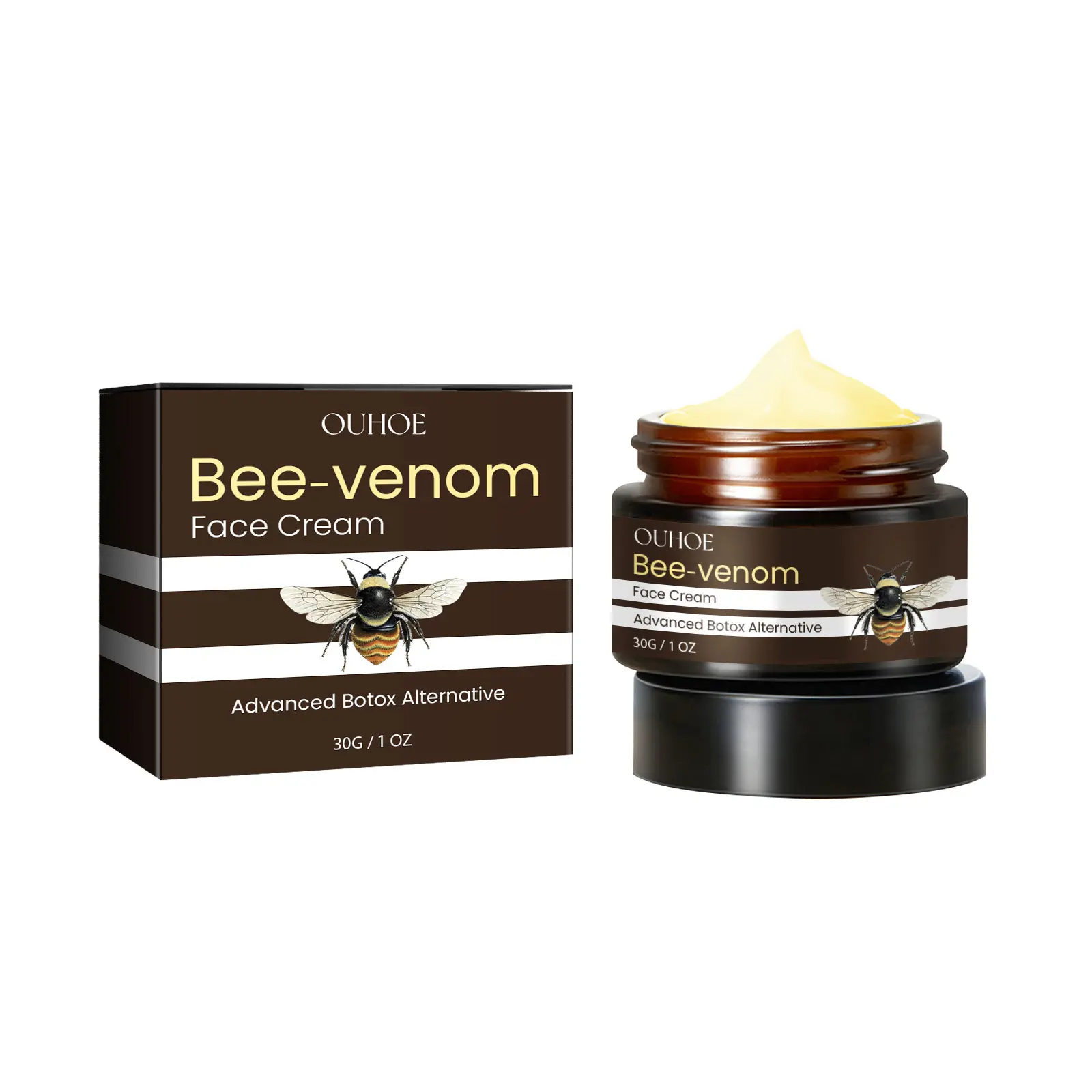 K-BEAUTY'S STICKY PLUMP TRICK!  OUHOE BEE VENOM CREAM = FAUX FILLER GLOW  TRENDING Glycerin Moisturizers