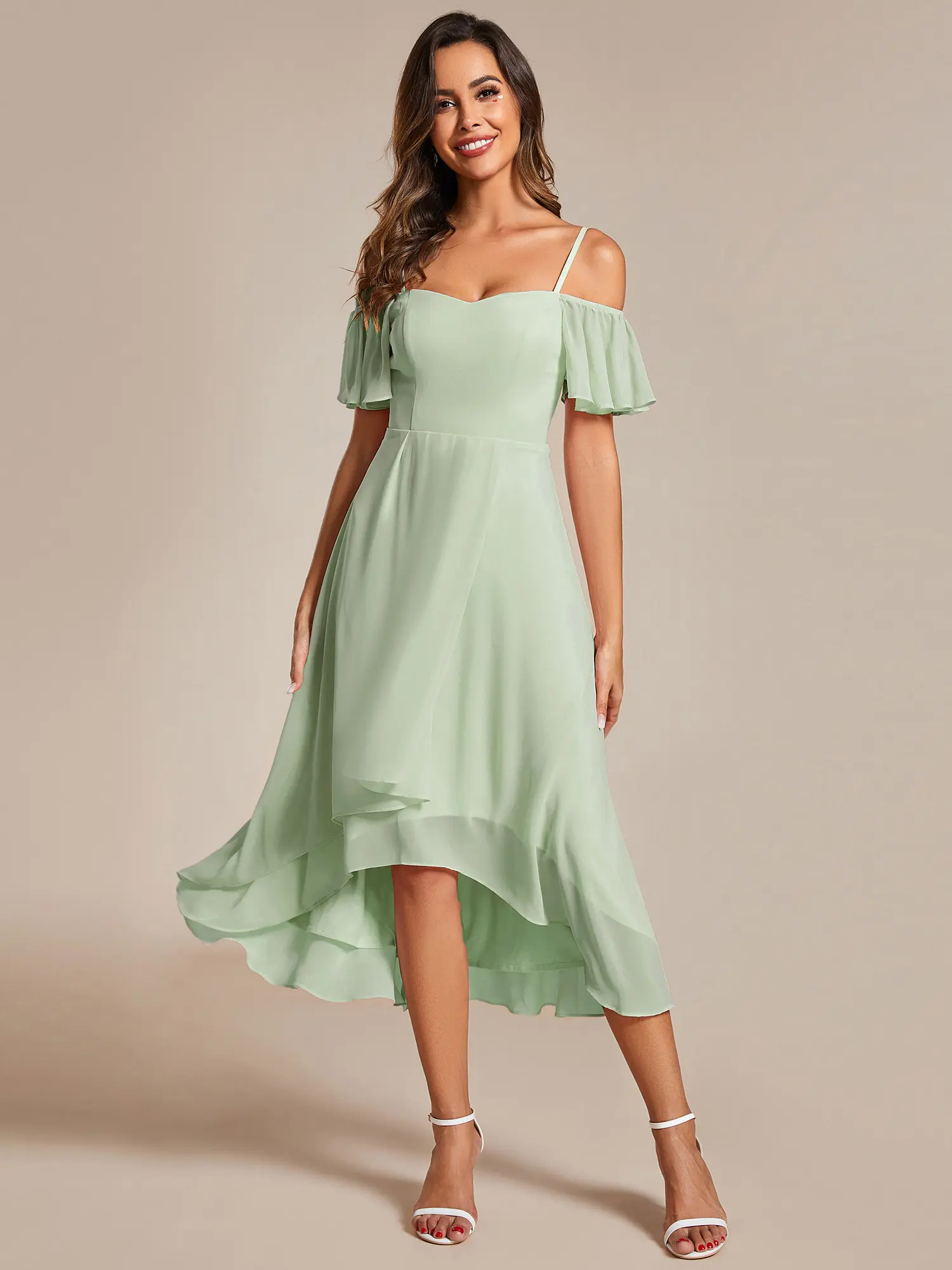 Ever-Pretty Off Shoulder Ruffle Chiffon Dress High Low Hem | Party & Wedding Guest ,A-Line Midi Wedding Guest Dress, Minimalist 02103 Womenswear - TikTok Shop Ever-Pretty Off Shoulder Ruffle Chiffon Dress High Low Hem | Party & Wedding Guest ,A-Line Midi Wedding Guest Dress, Minimalist 02103 Womenswear - TikTok Shop