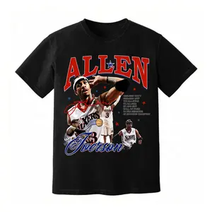 Allen Iverson Youth And Adult T-Shirt, Graphic Tee, Basketball Fan T-shirts, Sports Lover T-shirts, Cotton Sports Fan Gifts for Men and Women, Boys Clothing