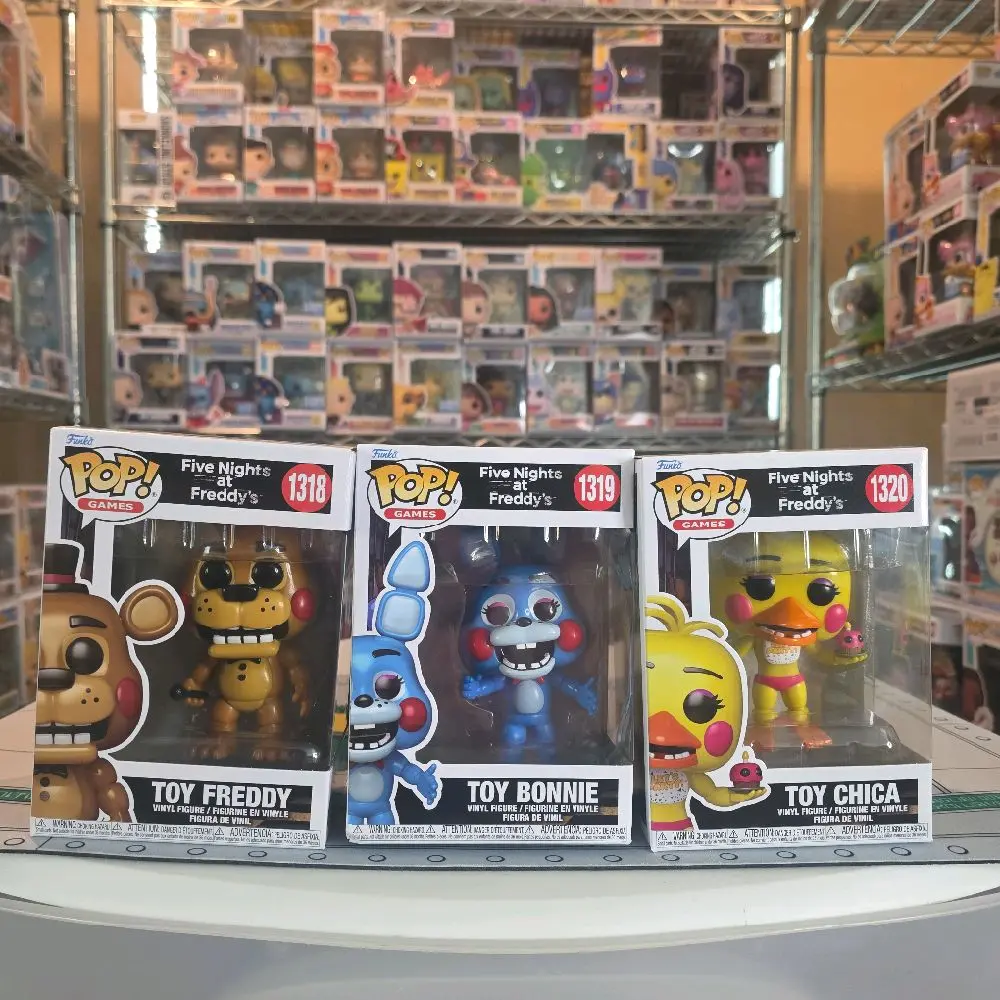Funko Pop Five Nights at Freddy's Bundle - Toy Freddy #1318, Toy Bonnie #1319, Toy Chica #1320