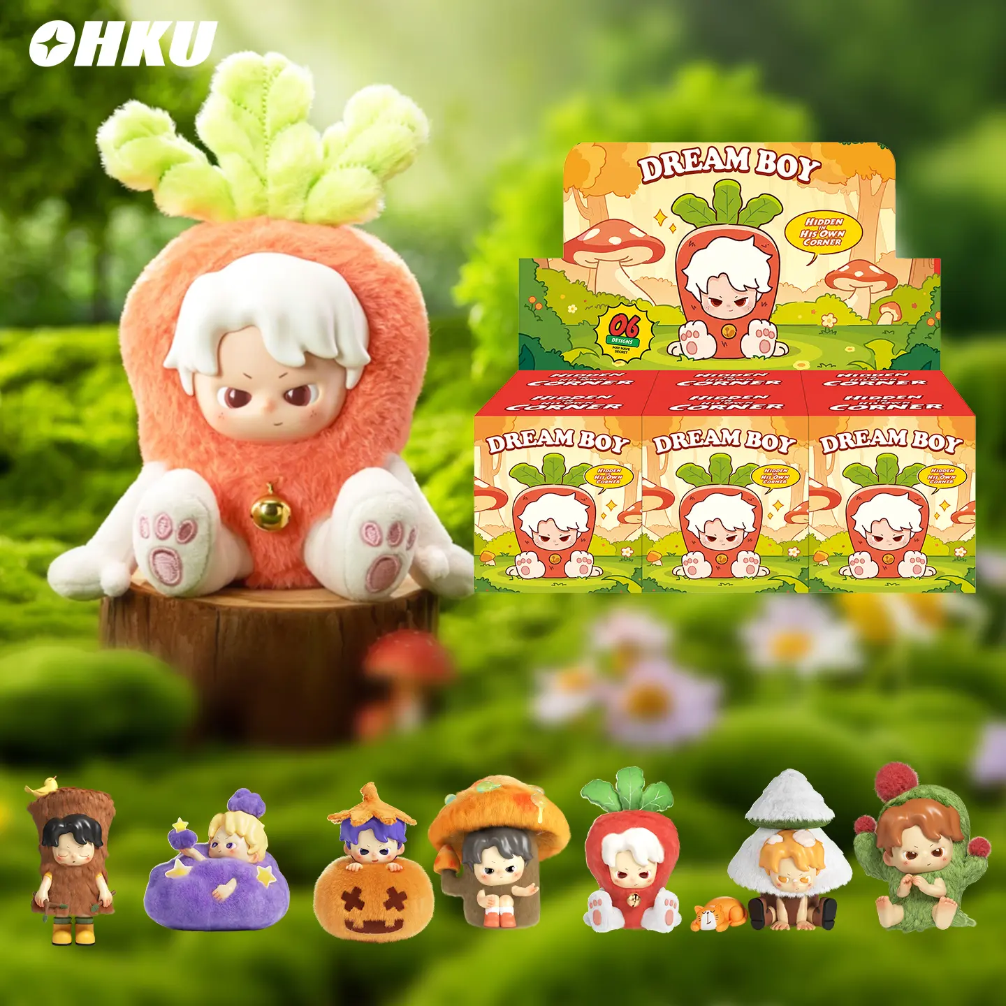 DREAM BOY Hidden in His Own Corner Series Plush Blind Box - Cute Toys, Anime Collectibles, Collectible Gifts for Art Toy Collecting & Blind Bag Collecting