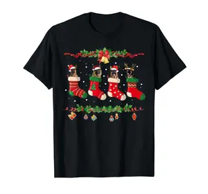 German Shepherd Christmas Shirt Stocking Dog Xmas T-Shirt