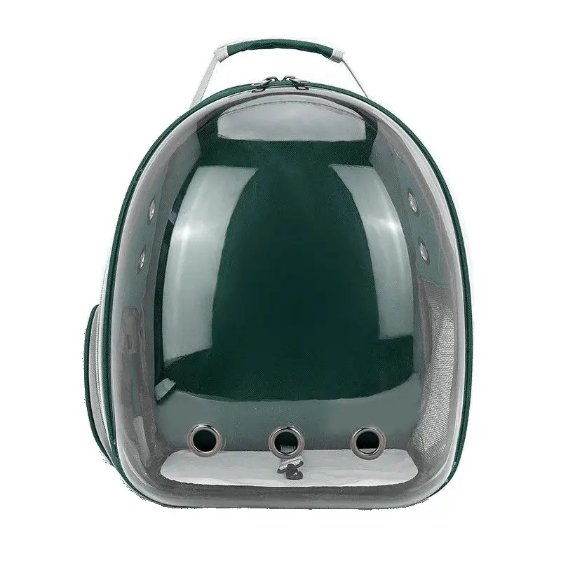 Transparent Panoramic Space Capsule Pet Carrier Backpack - PP Plastic, 30 x 40cm, 360-Degree Visibility, Comfortable Space, Travel Safe, Portable for Cats & Dogs Outing, Holds Up to 7.5kg