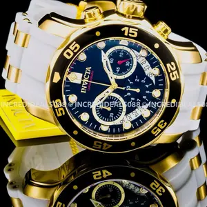 Brand New Men’s Invicta Chronograph Watch - 100% Original Invicta - Slicone Band