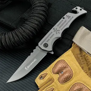 Outdoor folding knife with 5Cr13MoV steel blade and 420 steel handle, suitable for outdoor scenarios, this versatile folding knife excels in camping, hiking, fishing and travel, Folding Pocket Knives