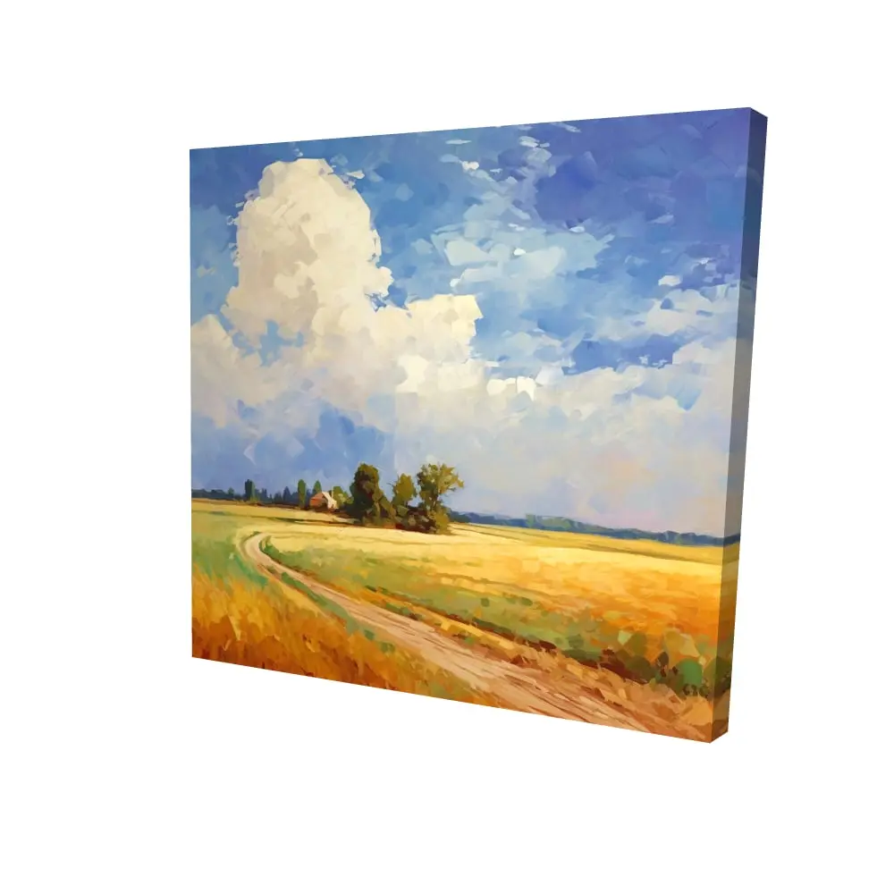 212 MAIN 24x24 in. High-Def Country Day Abstract Landscape Wall Photo Poster - Minimalist, Artistic Contemporary Bedroom Decoration, Easy-Hang Home Supplies