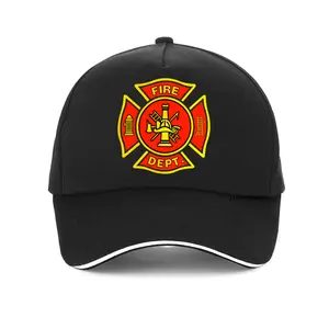 Firefighter Baseball Cap Summer Sun Hat Fire Hat Men's Polyester Outdoor Breathable Quick Buckle Cap