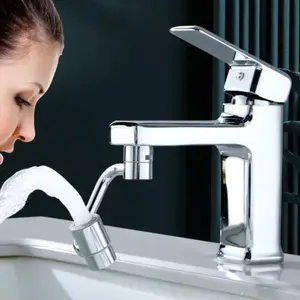 New Universal 360 Degree Rotating Aerator Robotic Arm Faucet Aerator Splash-proof Sink Faucet Nozzle Home Kitchen Accessories