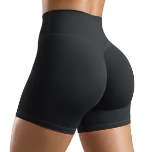 ODODOS Women's Hidden Scrunch Butt Lifting Shorts 5" Inseam - No Front Seam High Waist Booty Sculpting Yoga Biker Shorts