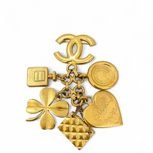 Pre-owned Chanel CC Iconic Charm Brooch Gold Plated (143sc)