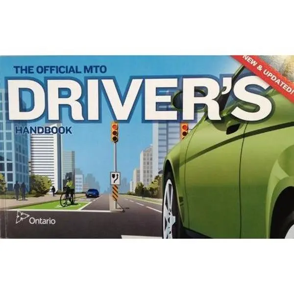 Used The Official MTO Driver's Handbook - Driver Training, Traffic Rules Guide, Soft Covers, New & Updated English Paperback Book by MTO