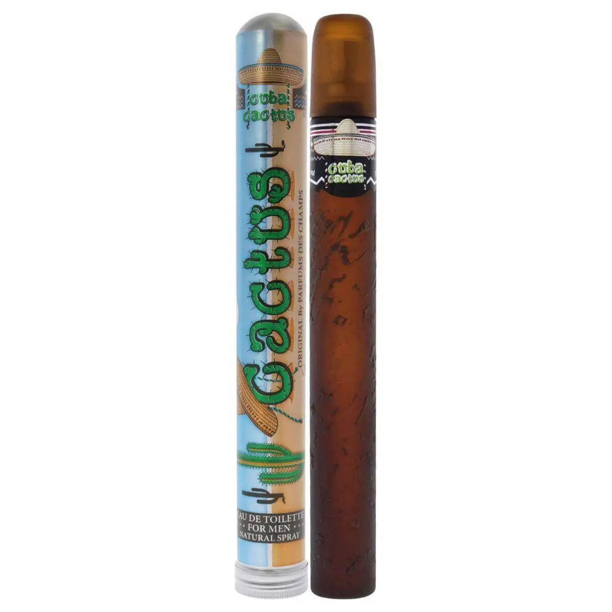 Men's Cuba Cactus Eau de Toilette Spray - Fresh Zesty Spicy Floral Green Notes, Signature Scent for Adults, 1.17 fl oz (1 to 1.9 fl oz Range)