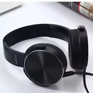 XB450 Over-Ear Wired Headphones – Deep Bass, Flat Cable, & Line Control for Mobile Phones