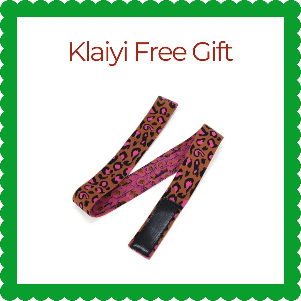 Klaiyi Wig head cover with elastic edge magic paste leopard print fixed non-slip headband wig ban