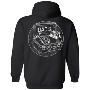 Dad’s Official Toolkit Hoodie, Sweatshirt, T-shirt - Funny Dad Tool Hoodie, Handyman Father Sweatshirt, DIY Dad Gift, Fix It Dad Shirt, Fathers Day Gift for Carpenter & Builder
