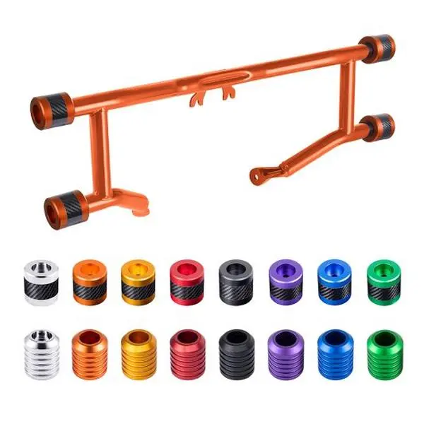 ProTek Front 2-Step Crash Bar with Performance Highway Pegs, Harley Touring Accessories for '09-'26 Fit, 1.25" Diameter Mild Steel Tube, Compatible with '17-'23 Harley Road Glide