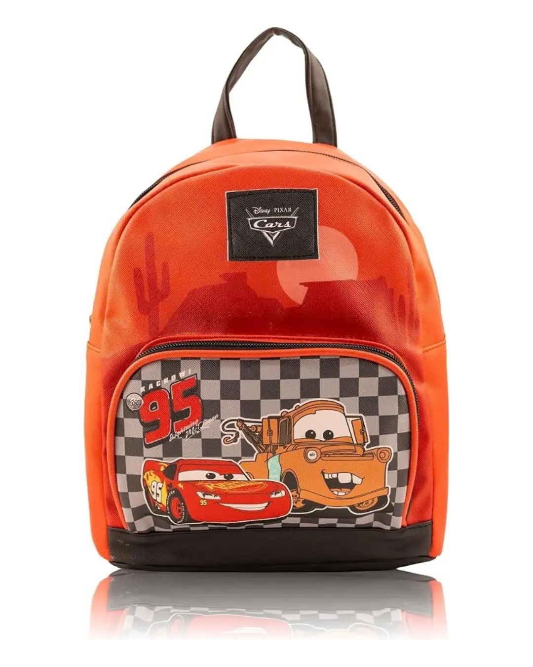 Lightning McQueen Mini Backpack for Teens and Adults, 10 Inch Faux Leather