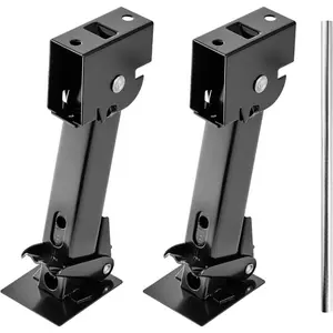 VEVOR Telescoping Stabilizer Jack, 2PCS Telescoping Folding Trailer Jack, Trailer Swing Down Stabilizer Jack for RV, Supports 1000lbs Capacity Each, Adjustable from 11.7 inch to 18.2 inchVEVOR Super Brand Day