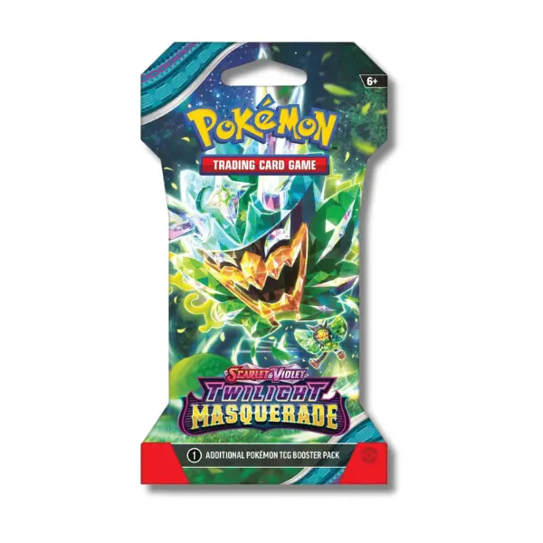 Twilight Masquerade - 1 SLEEVED Pokémon Booster Pack - LIVE RIP